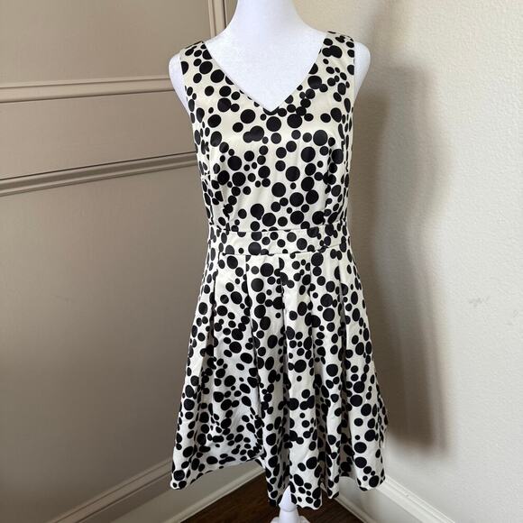 The Limited Sleeveless v-neck Fit & Flare Occasion Dress White and Black size 4 - Picture 1 of 5